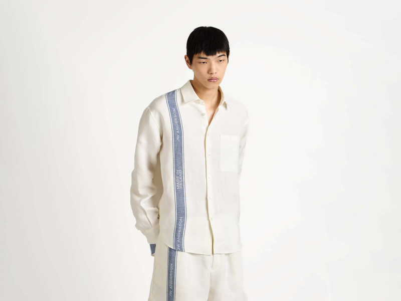 MENS SHIRT IN OFF WHITE & BLUE 6