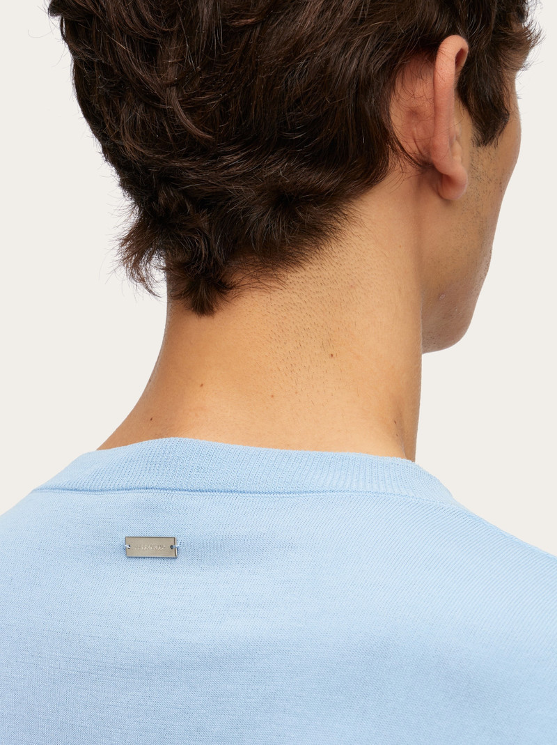 Layered crew neck sweater 5