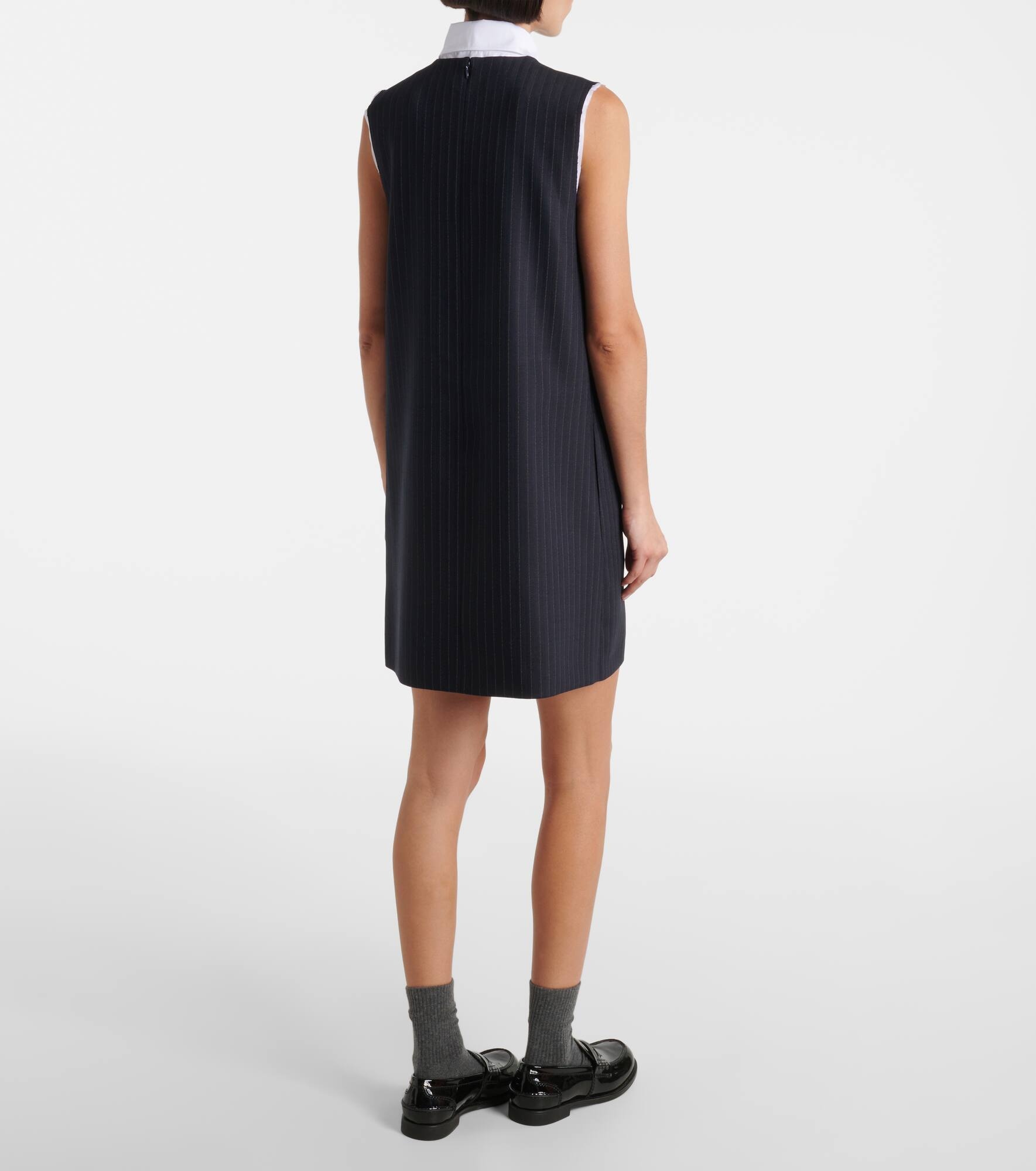 Wool and cotton minidress - 3