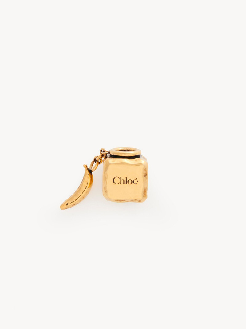 CUBE BANANA DICE BRACELET CHARM IN BRASS 1