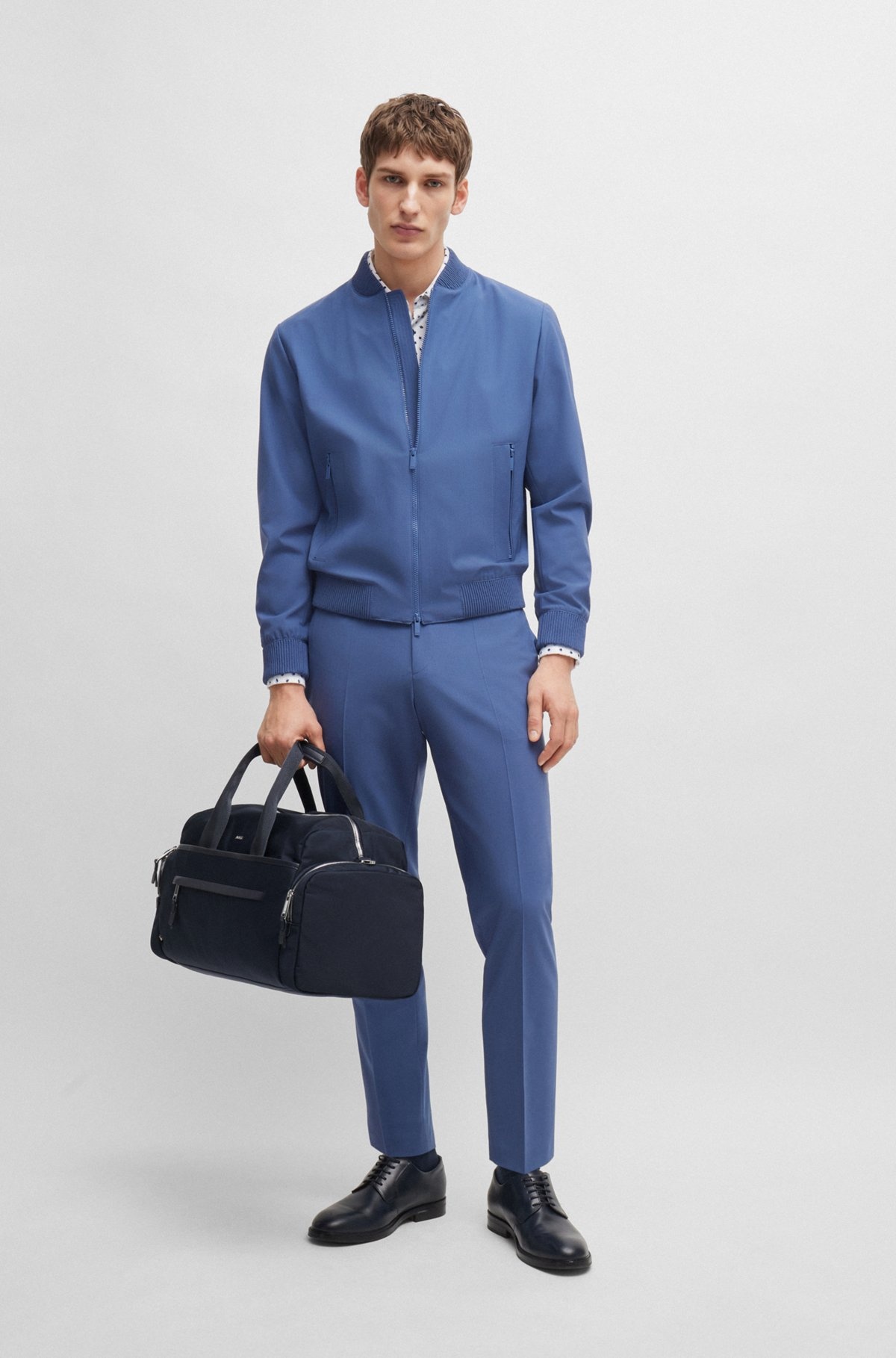 LOGO-TRIMMED HOLDALL IN STRUCTURED NYLON WITH SMART SLEEVE - 3