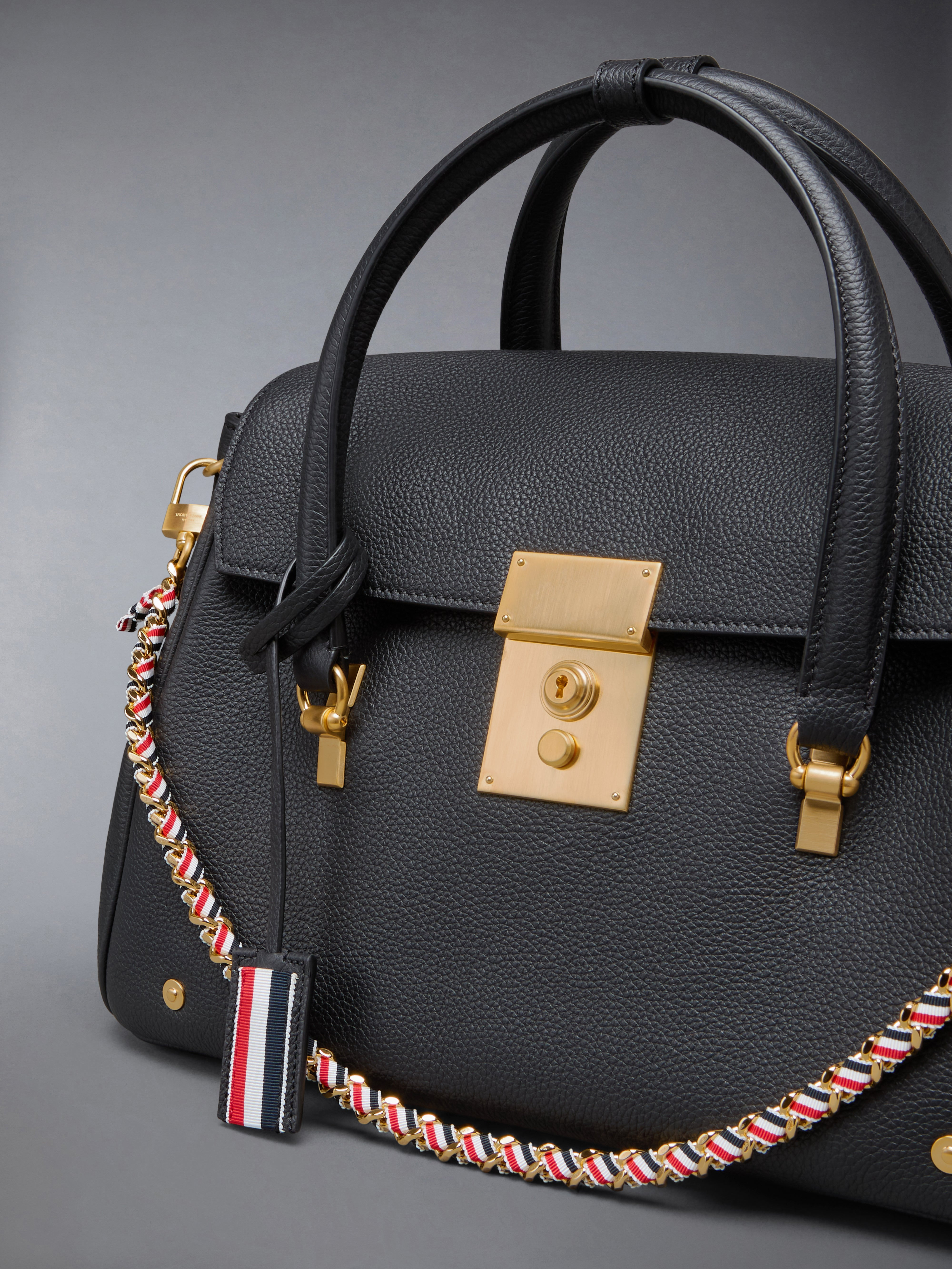 BOLTON BAG IN SOFT PEBBLE GRAIN LEATHER - 5