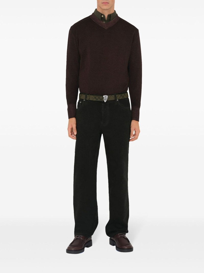 B Shield checked belt 3