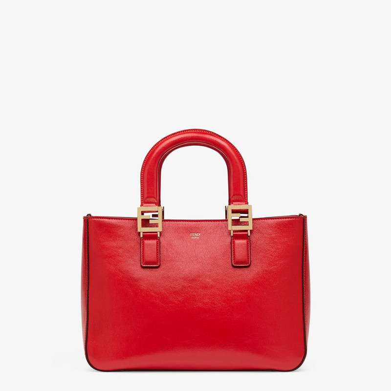 Red leather bag 1