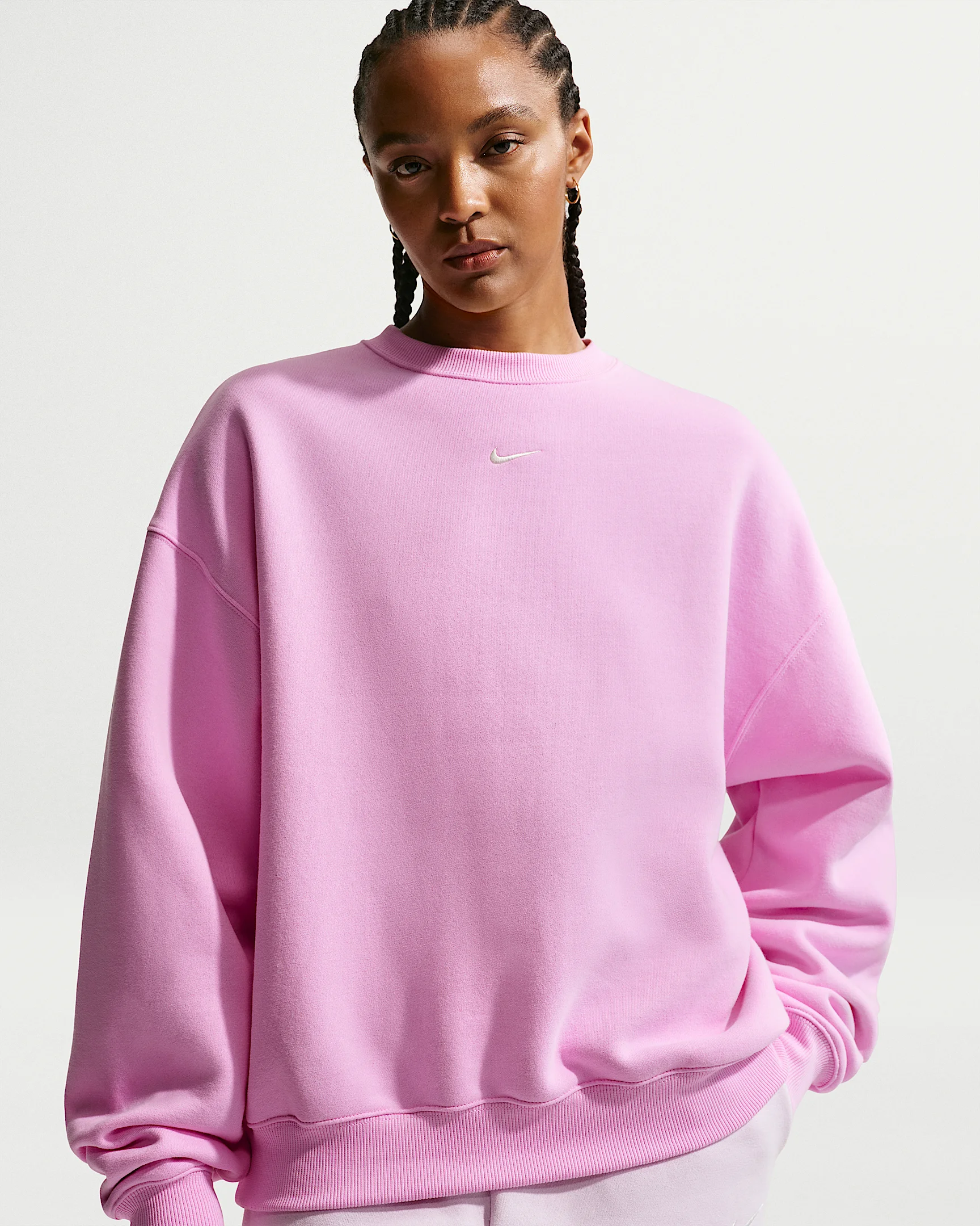 Nike Studio Fleece Medium Weight Women's Oversized Crew - 1