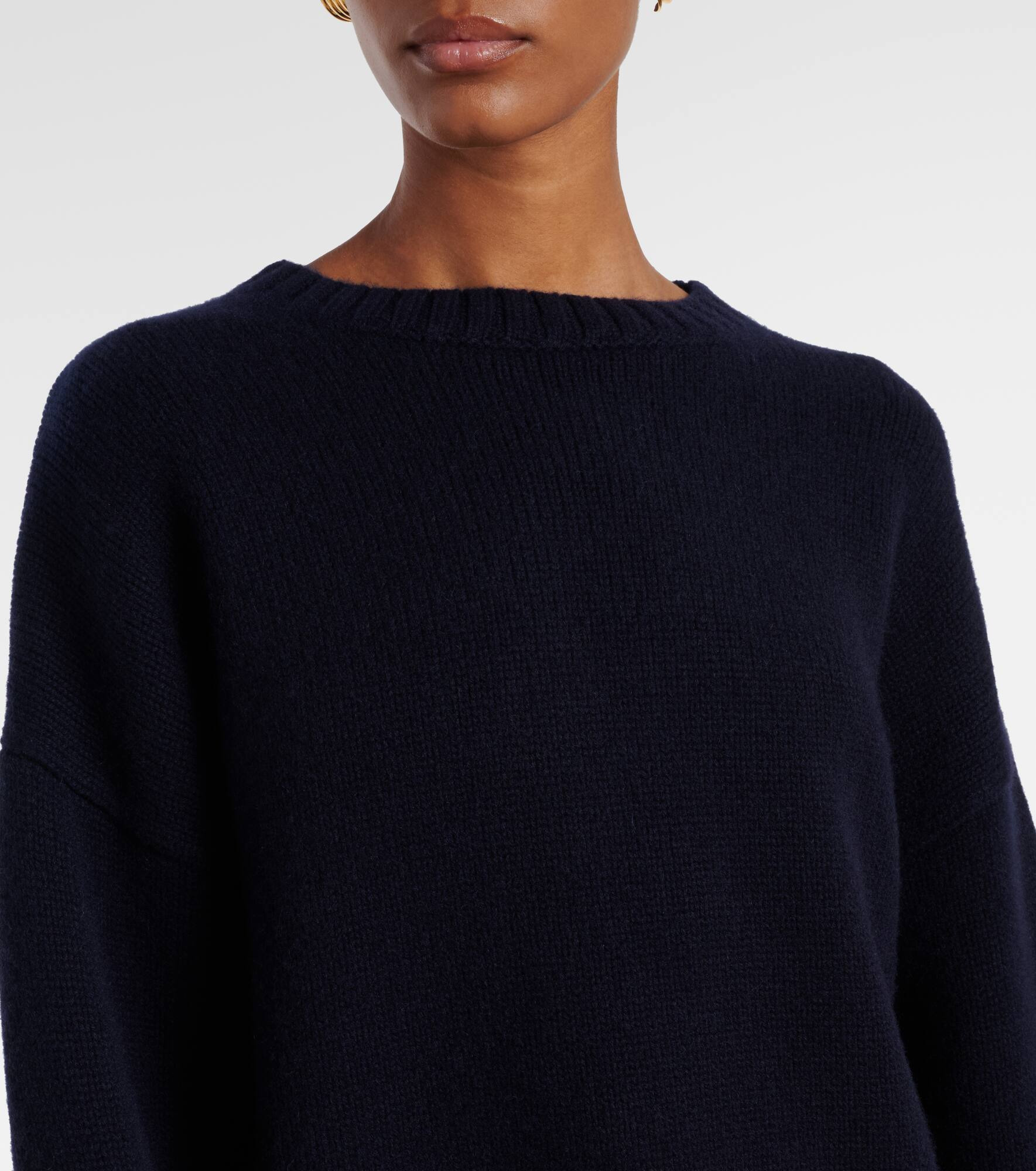 Lovely ribbed-knit cashmere sweater - 4