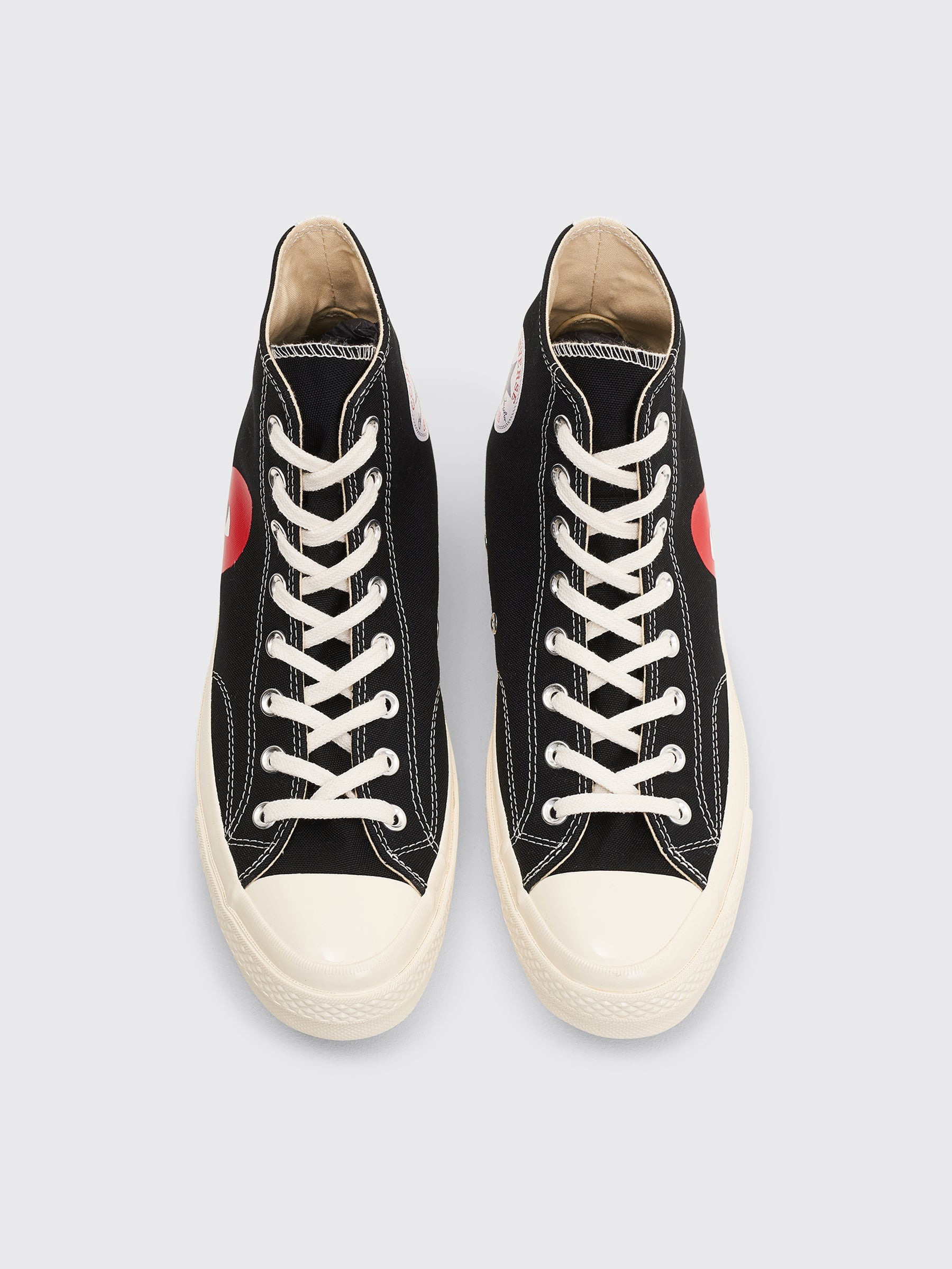 COMME DES GARÇONS PLAY X CONVERSE CHUCK 70 HI BLACK - 5