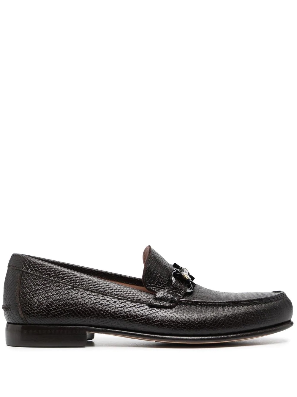 Gancini leather loafers - 1