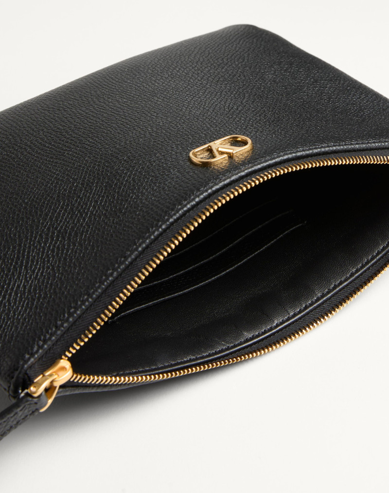 Valentino VLOGO SIGNATURE GRAINY CALFSKIN CLUTCH BAG outlook