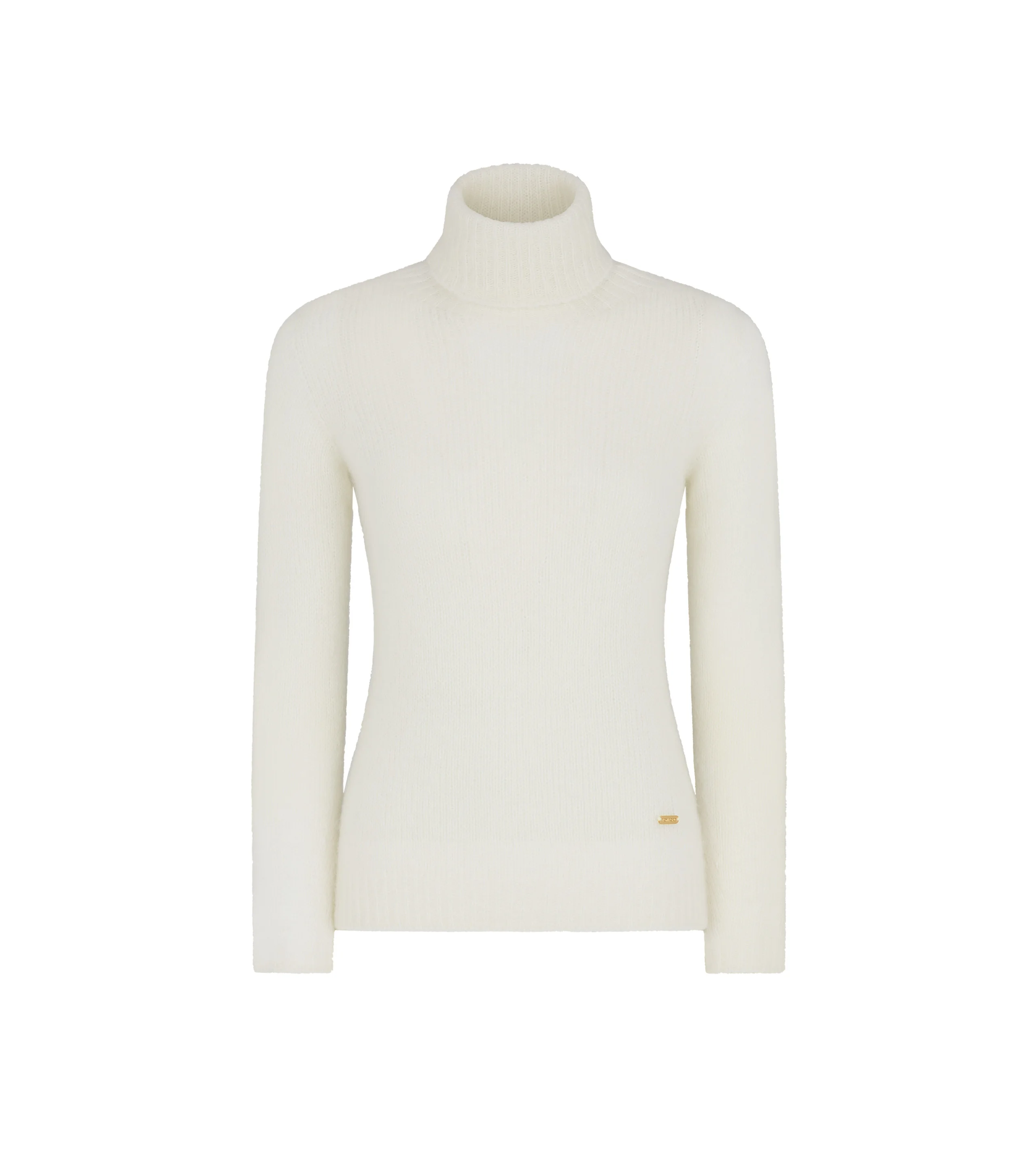 SEAMLESS CASHMERE SILK KNIT TURTLENECK TOP - 1