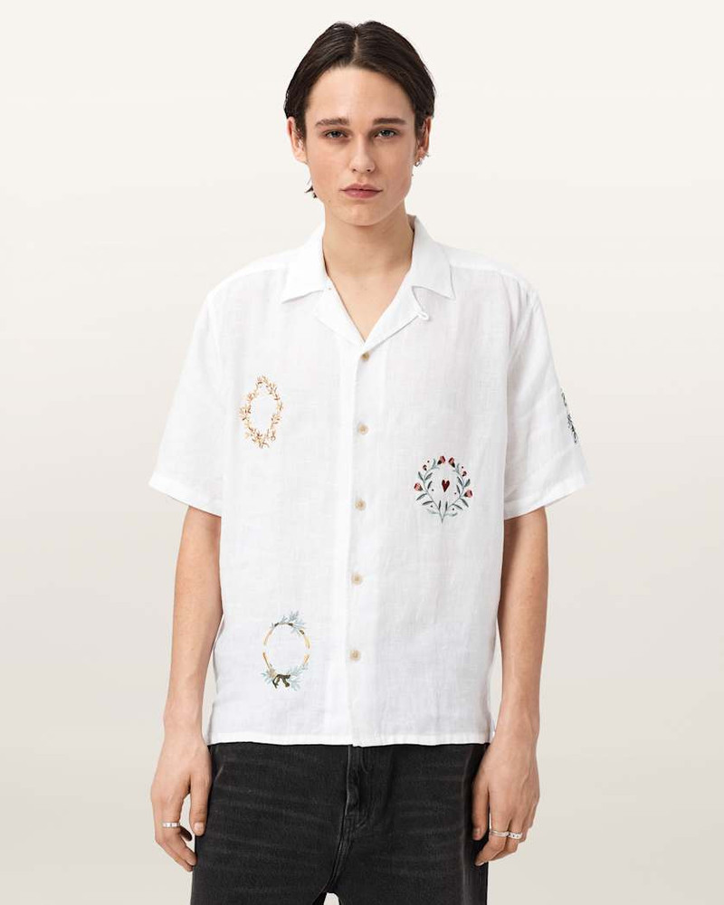 ALLSAINTS DECK LINEN SHORT SLEEVE SHIRT outlook