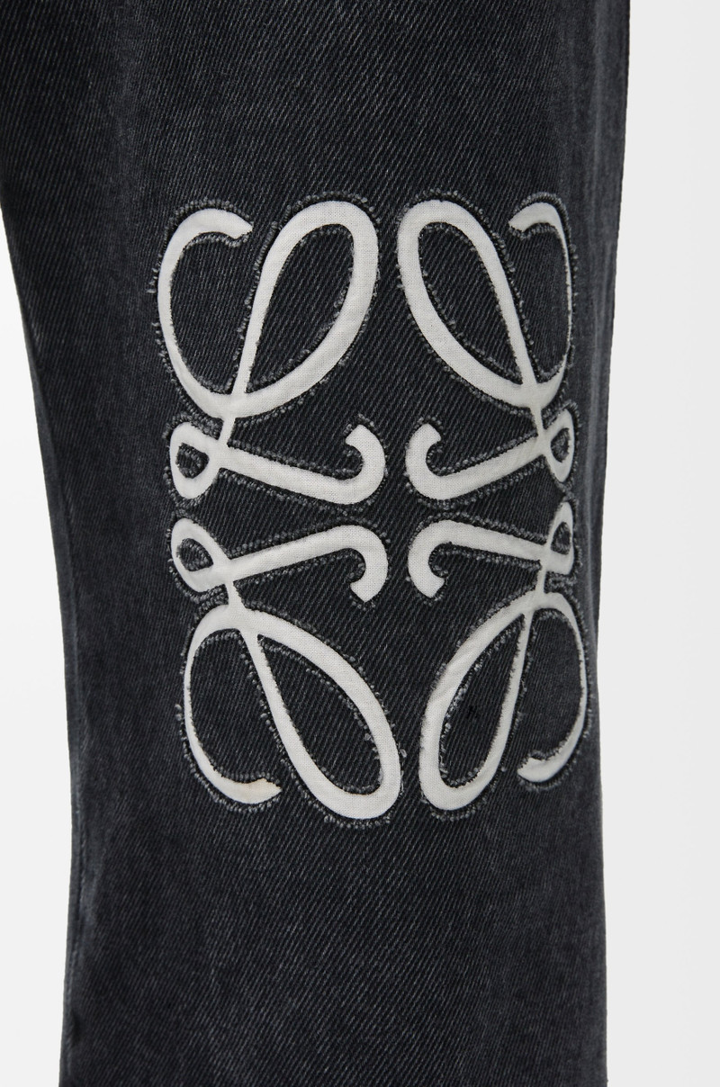 Anagram baggy jeans in denim 5