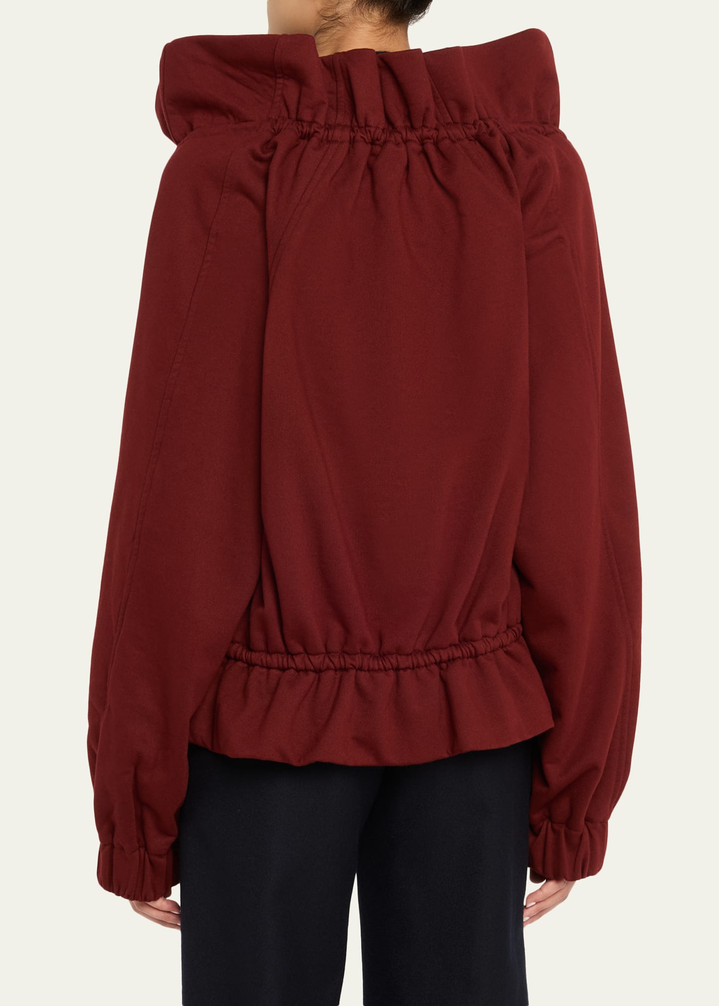 Hally Drawcord Cotton Zip Jacket - 3