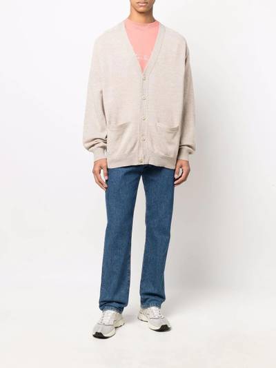 Acne Studios V-neck wool cardigan outlook