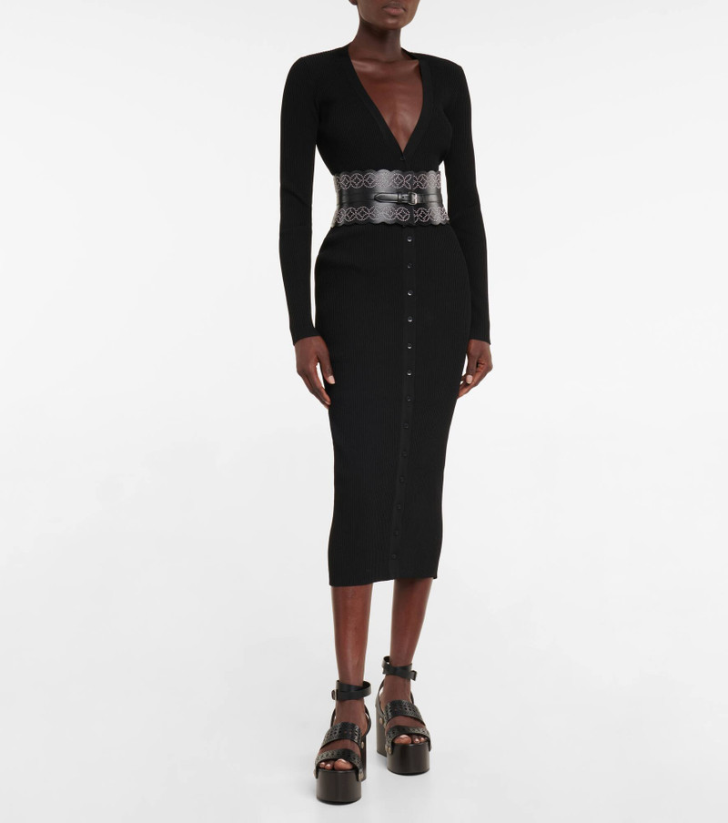 Alaïa Long-sleeved midi dress outlook
