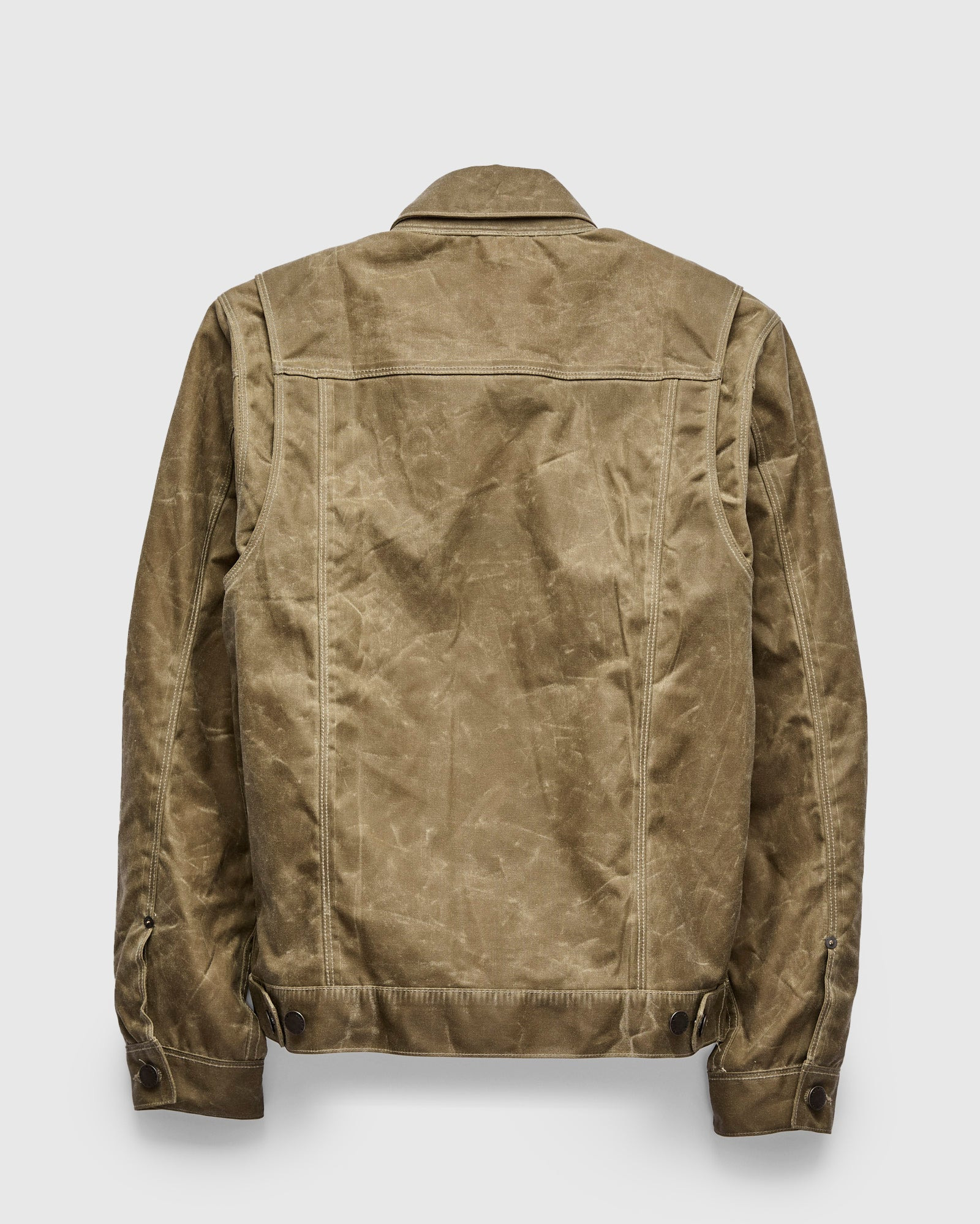 Waxed Canvas Riders Jacket in Tobacco Brown - 2
