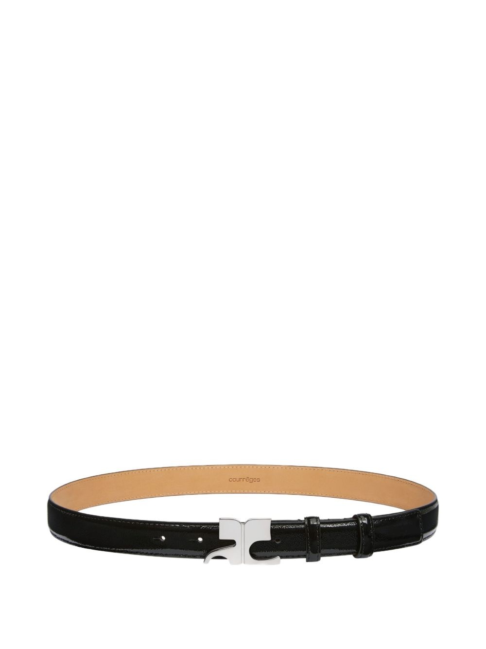 buckle leather belt - 3