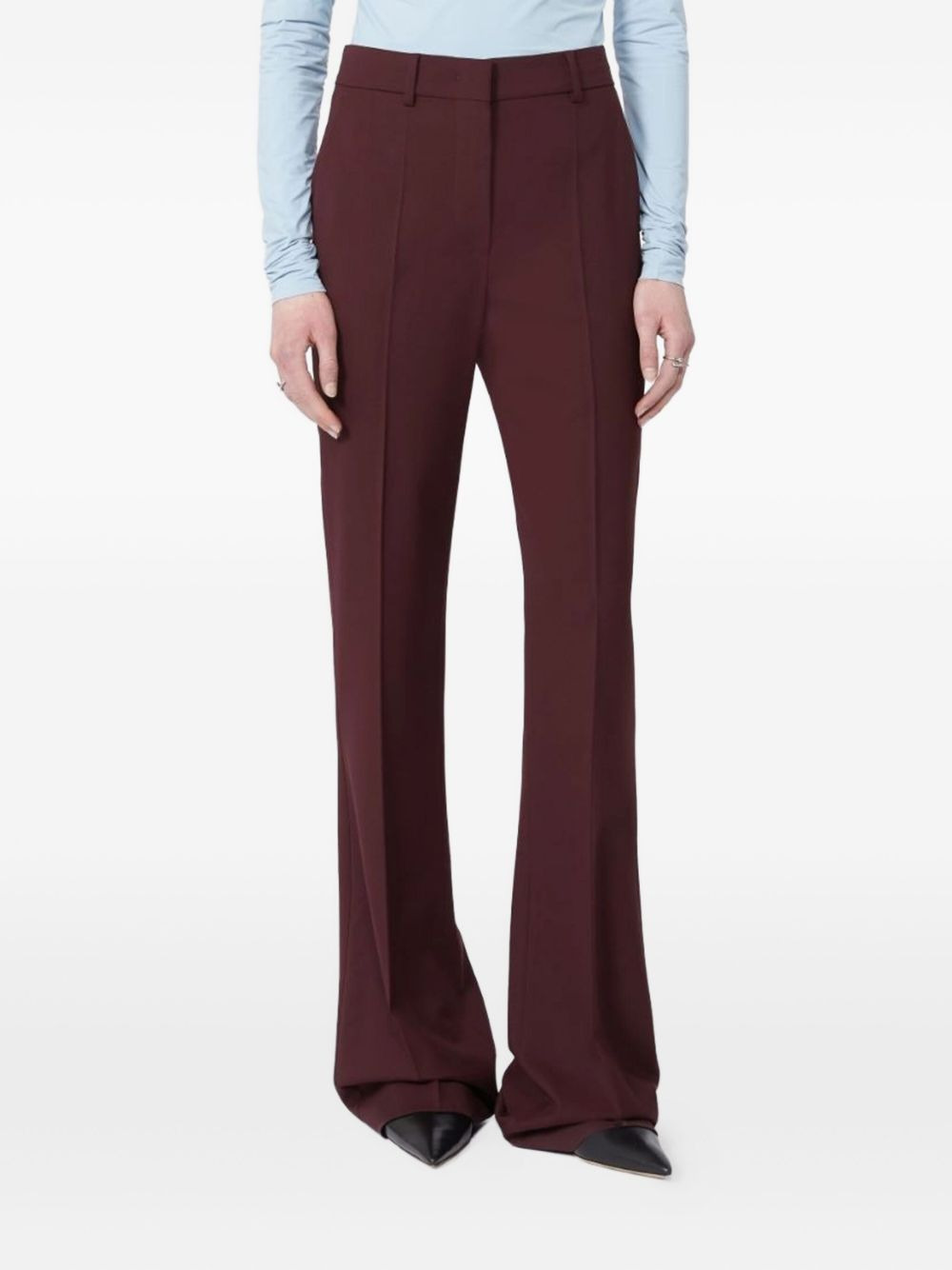 flared tailored trousers - 4