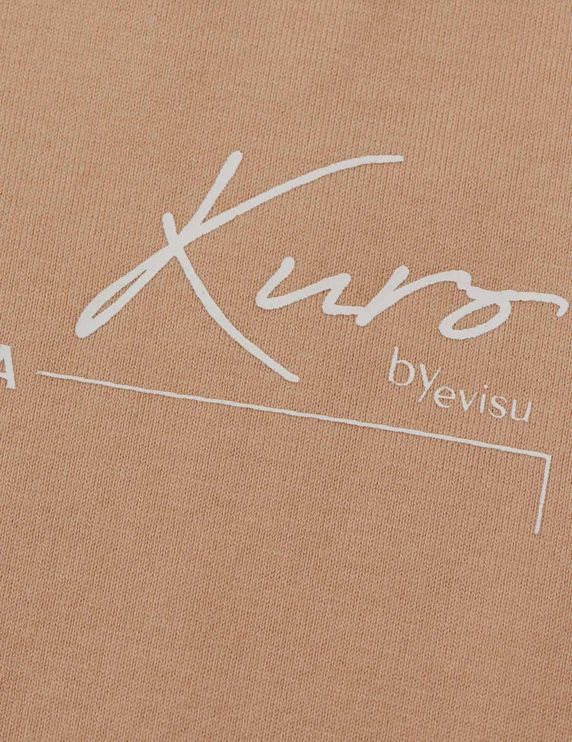 Logo Print Tie Front Drop-shoulder T-shirt - 9