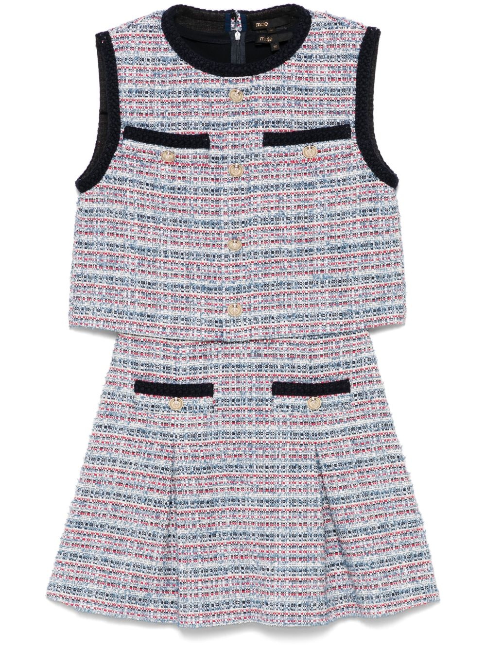 tweed mini dress - 1