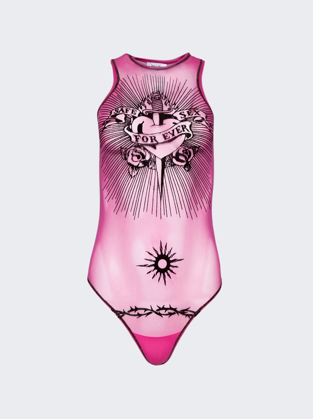 Safe Sex Bodysuit Pink - 1