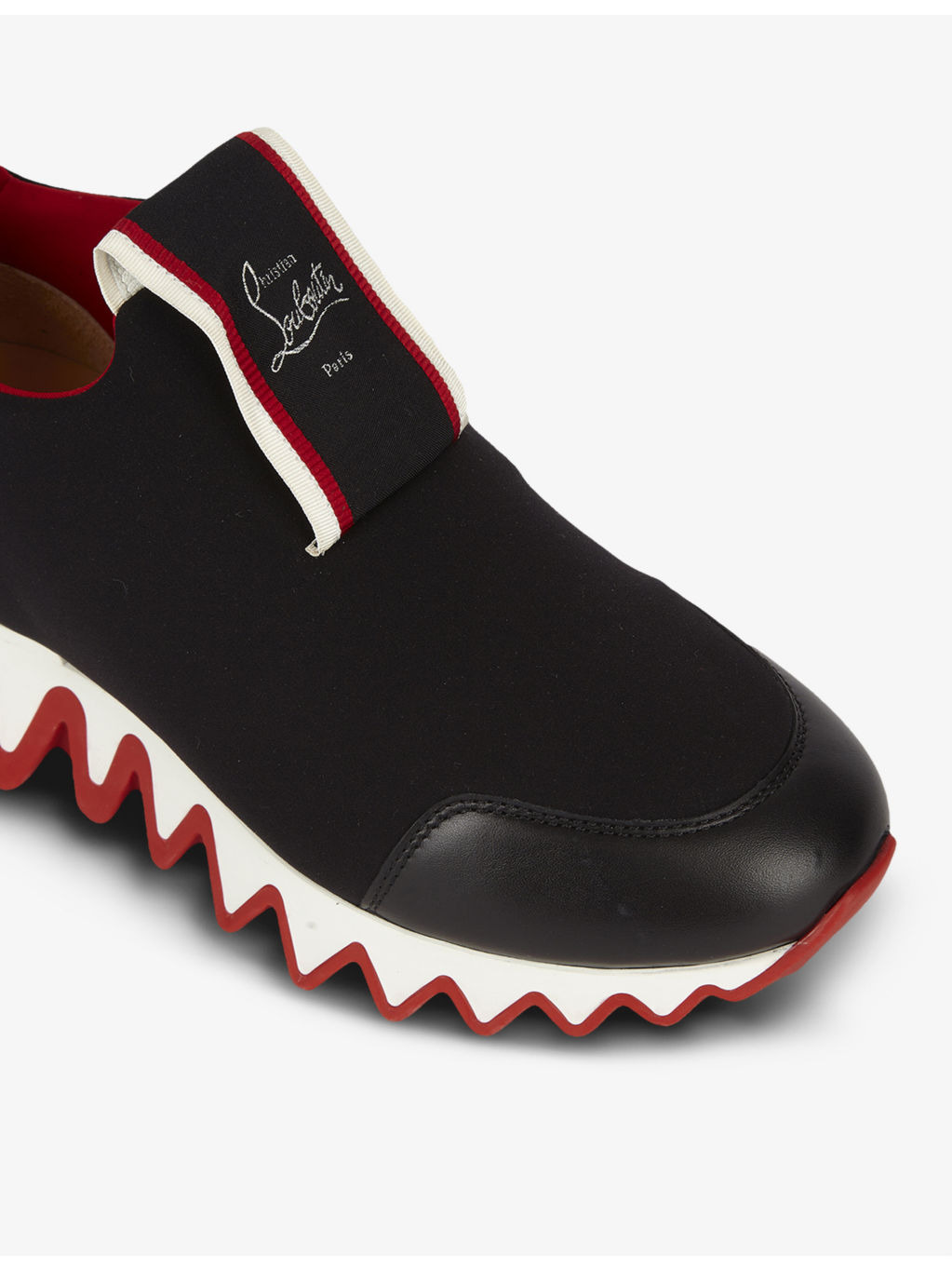 Tiketa Run leather and mesh trainers - 5