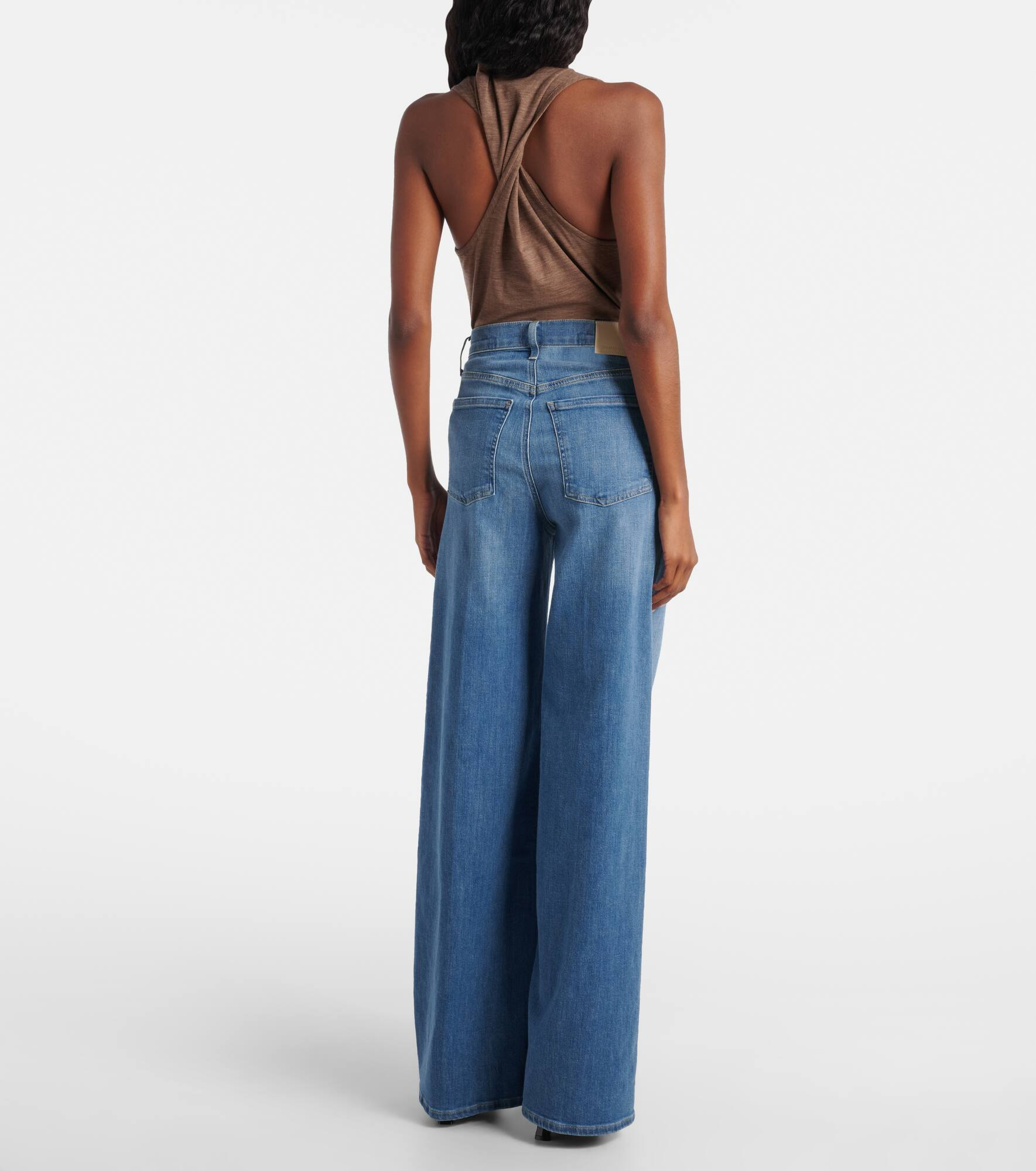 Lyra Long high-rise wide-leg jeans - 3