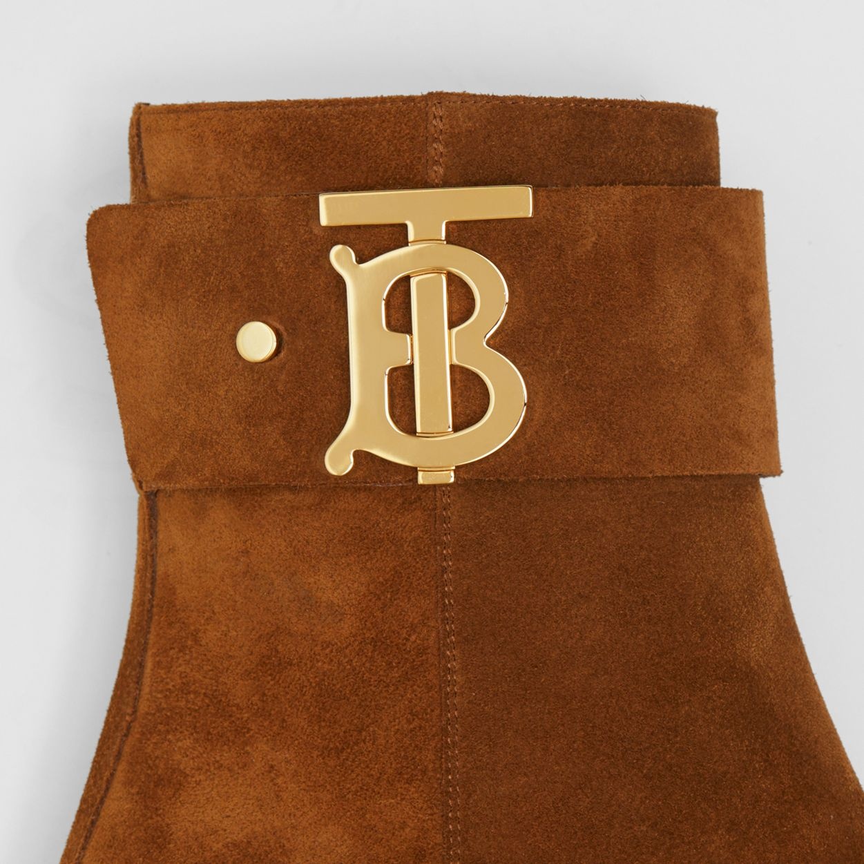 Monogram Motif Suede Block-heel Boots - 2