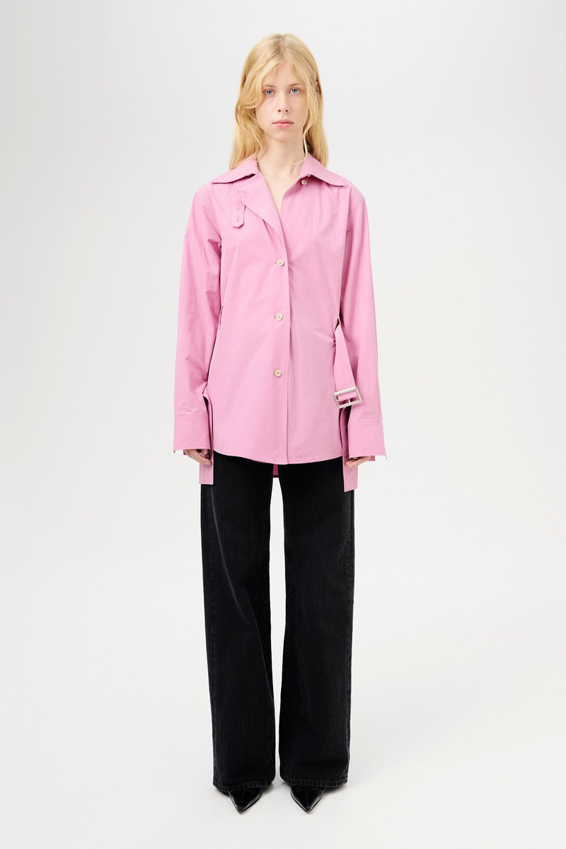 Our Legacy Trench Shirt Duchess Pink Organic Poplin outlook