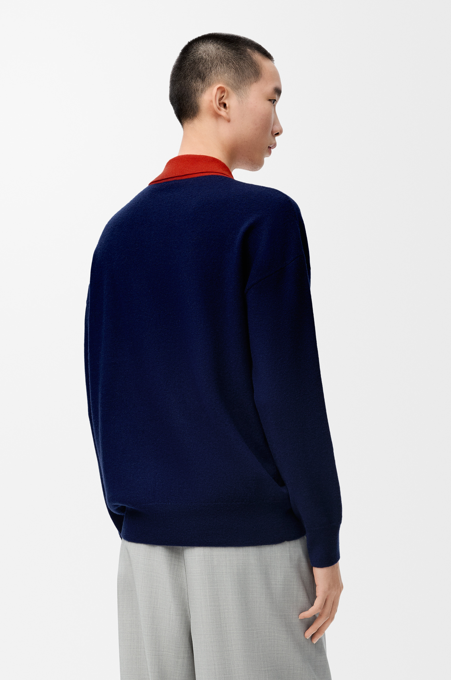 Polo cardigan in wool - 4