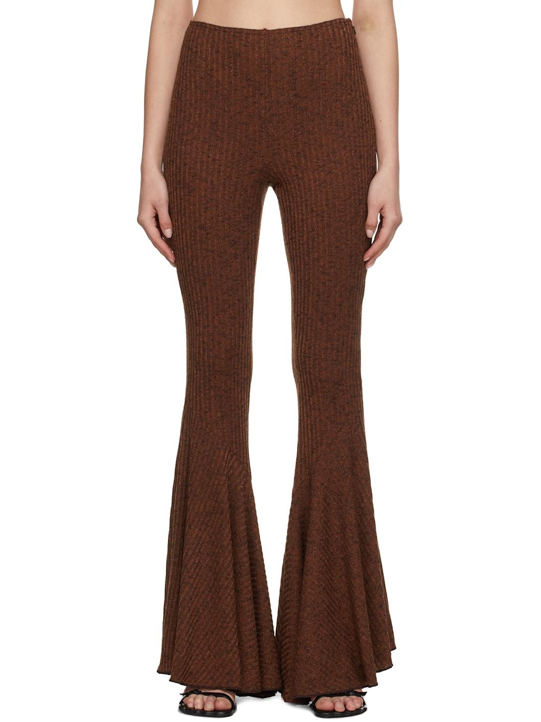 Brown Thea Flare Trousers - 1