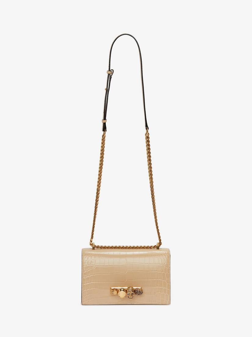 Jewelled Satchel in Sand - 5