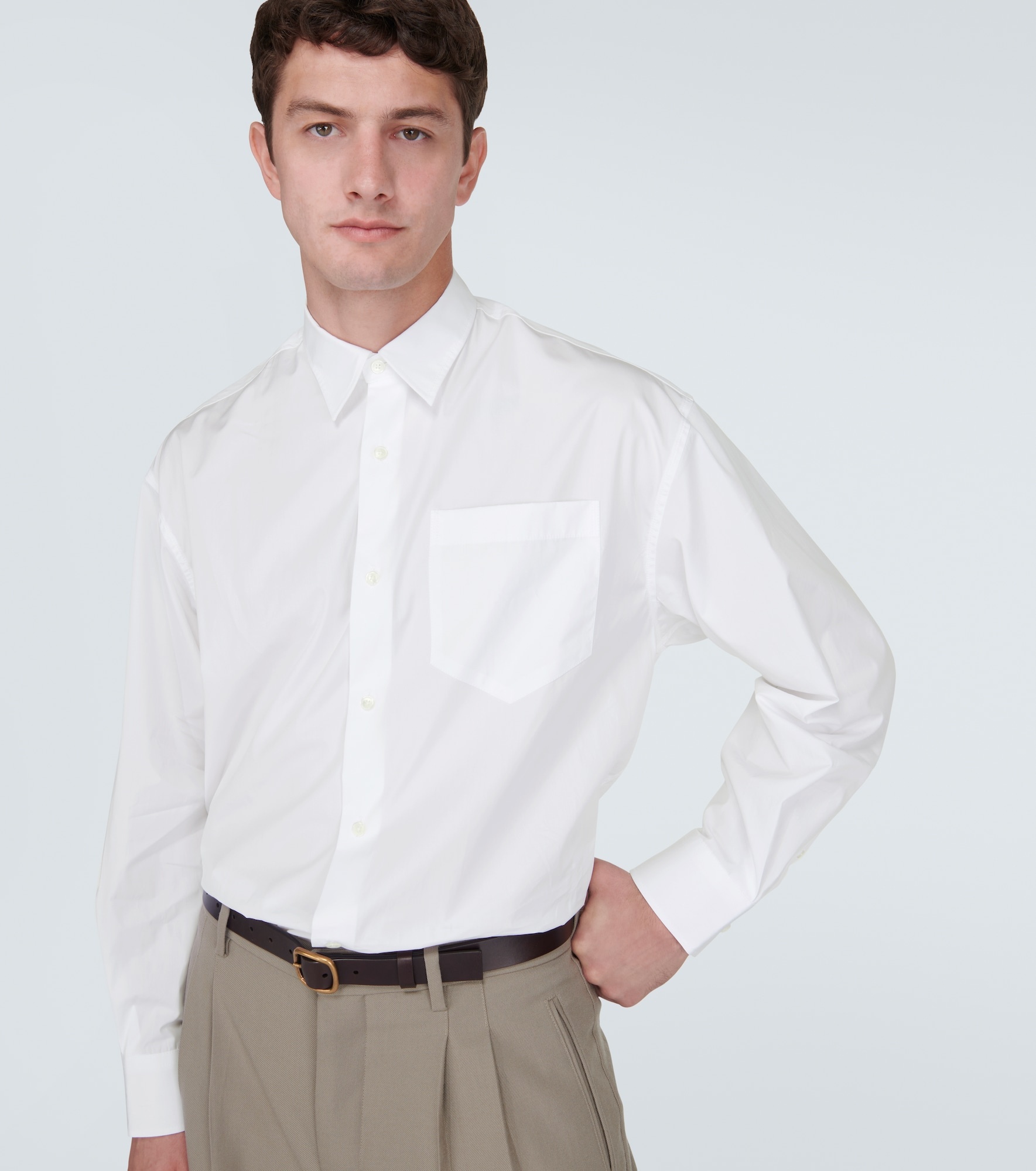 Cotton poplin shirt - 5