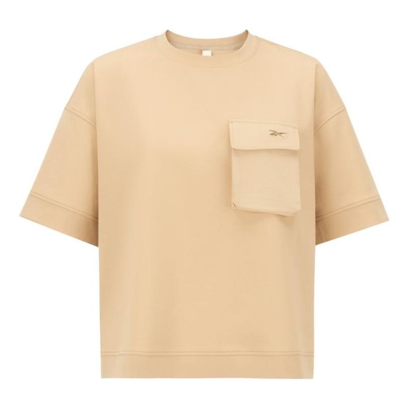 (WMNS) Reebok Pocket Short Sleeve Top 'Brown' 23RCS416WGK0 - 1