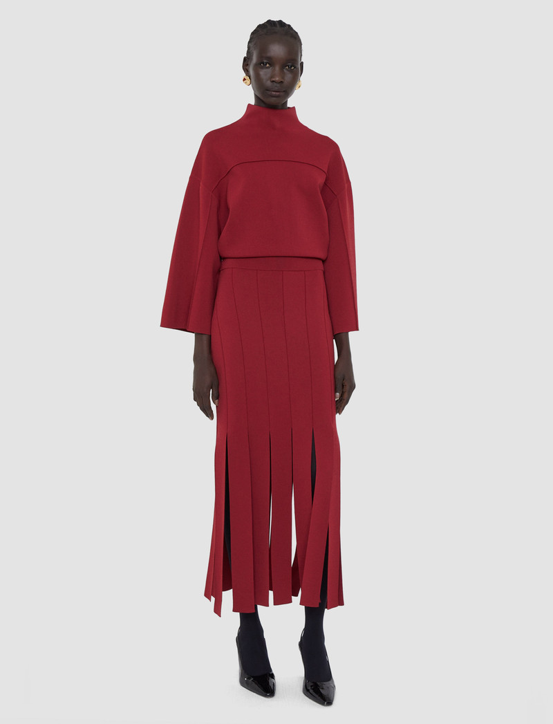 JOSEPH Lagny Compact Milano Knit Skirt outlook