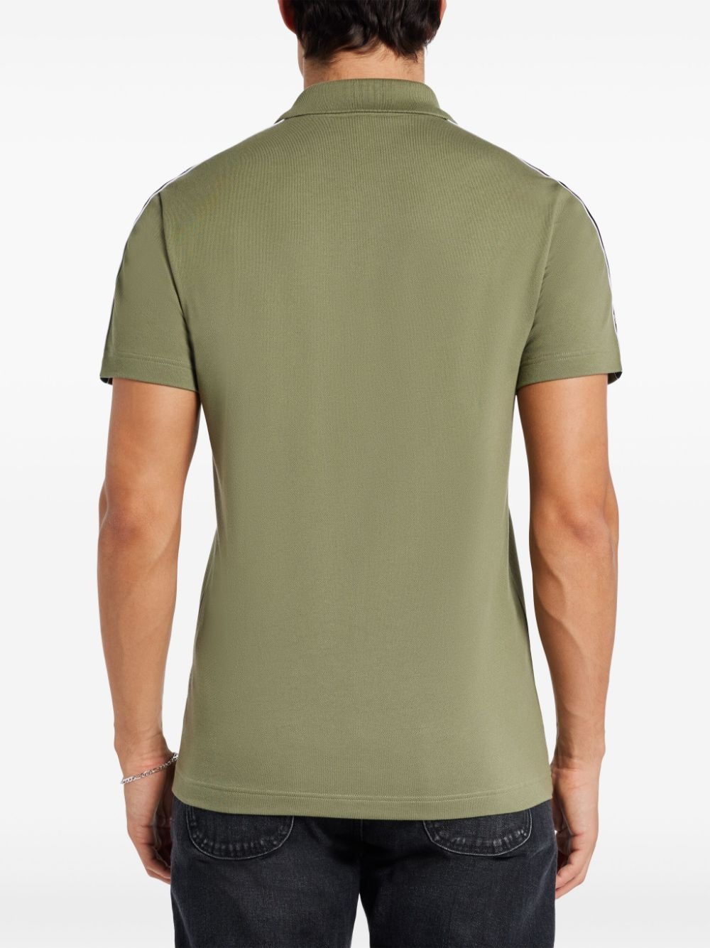 logo-patch polo shirt - 4