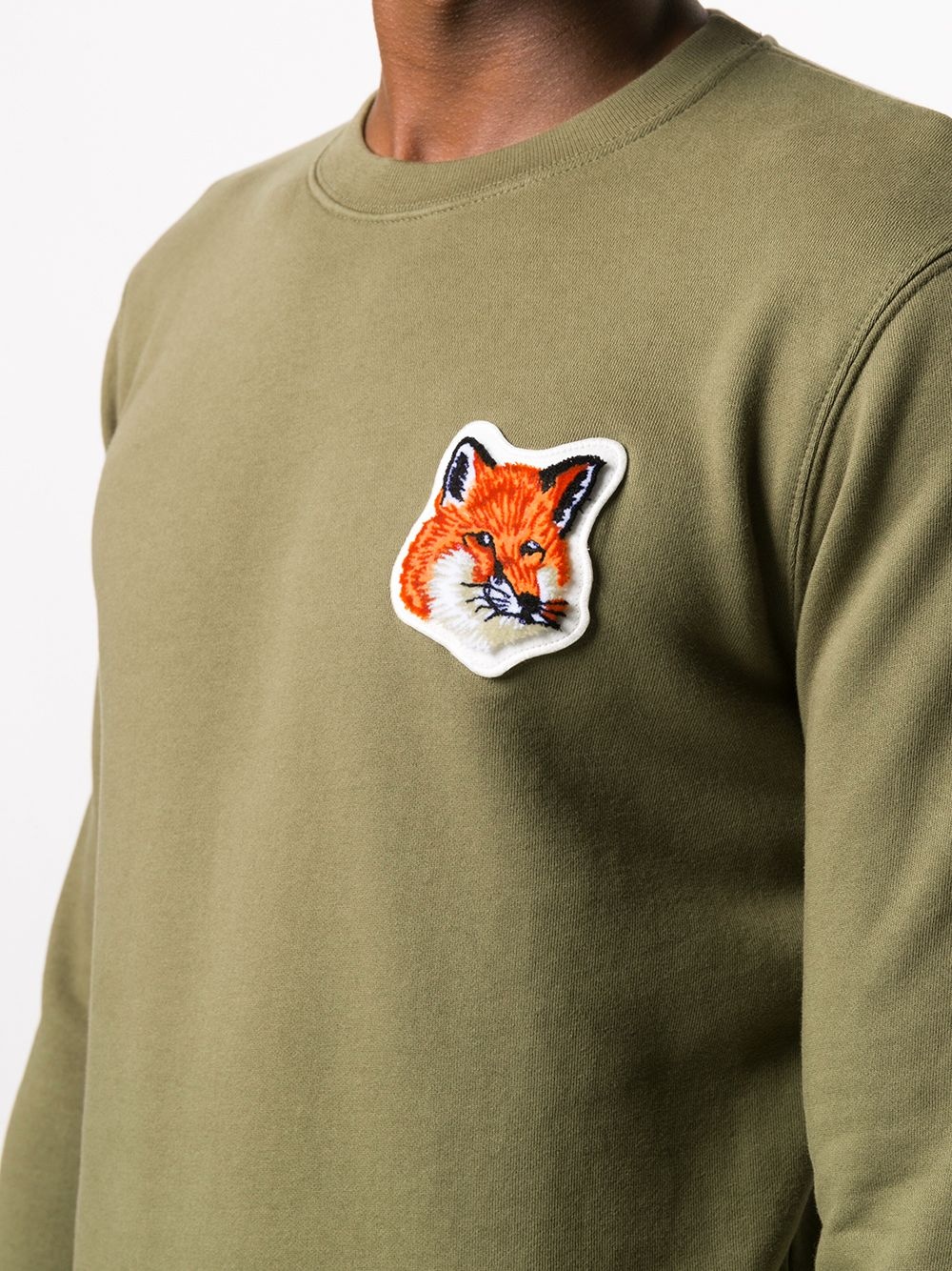 fox patch sweatshirt - 6