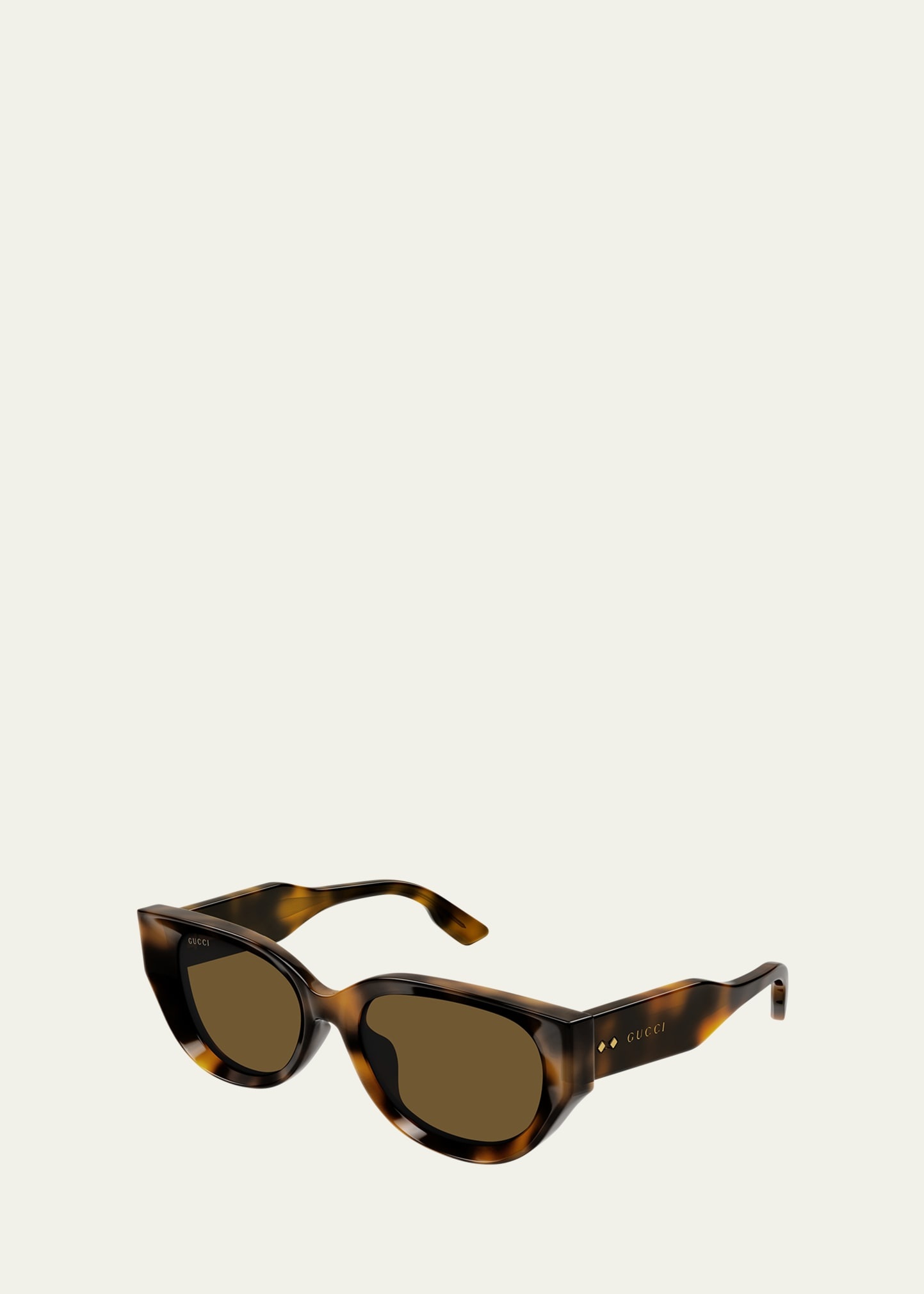 Beveled Recycled Acetate Cat-Eye Sunglasses - 2