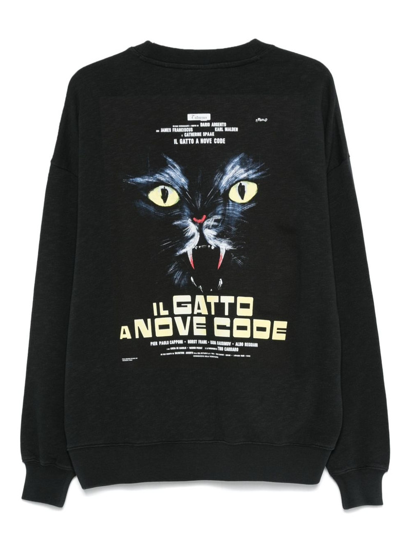 HUGO cat graphic-print sweatshirt outlook