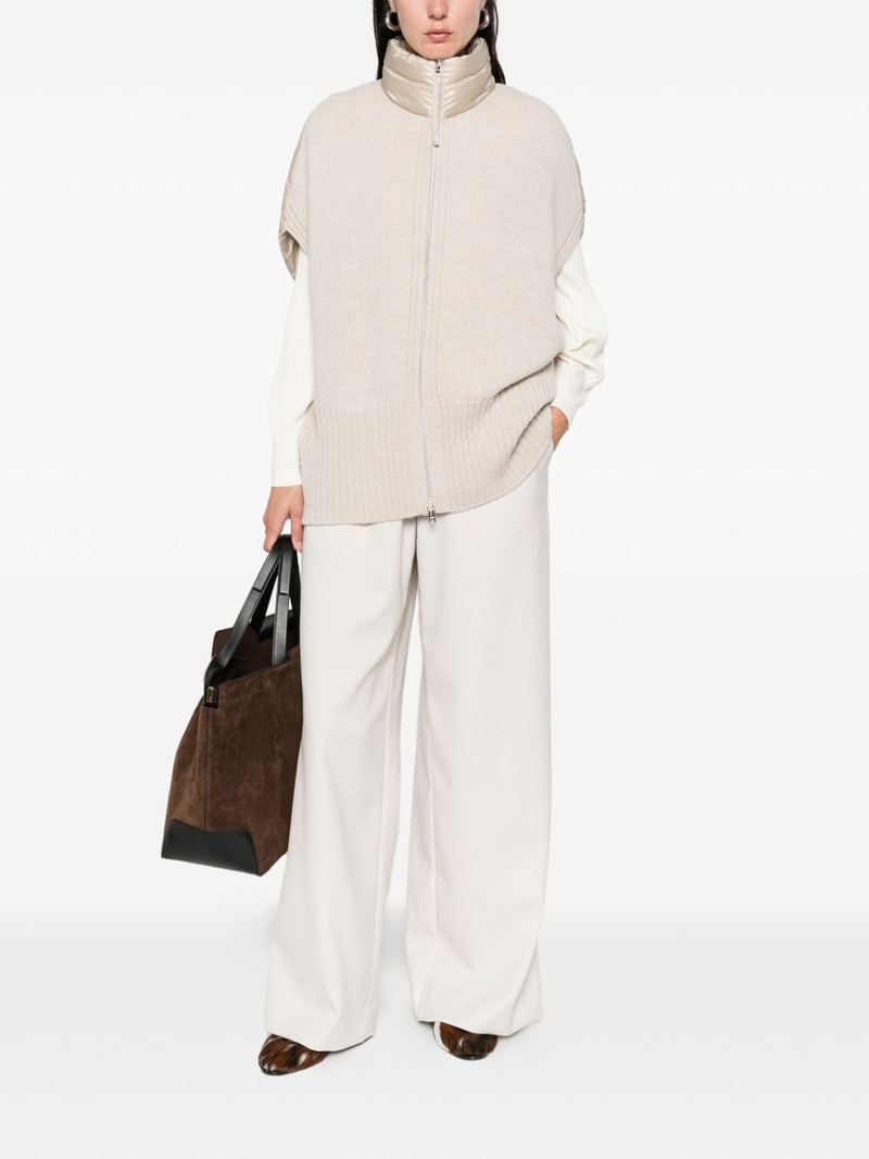 Herno sleeveless zip-front vest outlook