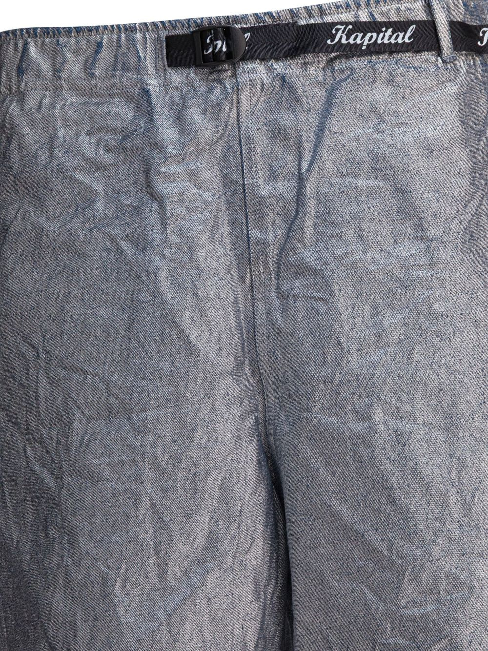 12oz metallic-effect bermuda shorts - 3