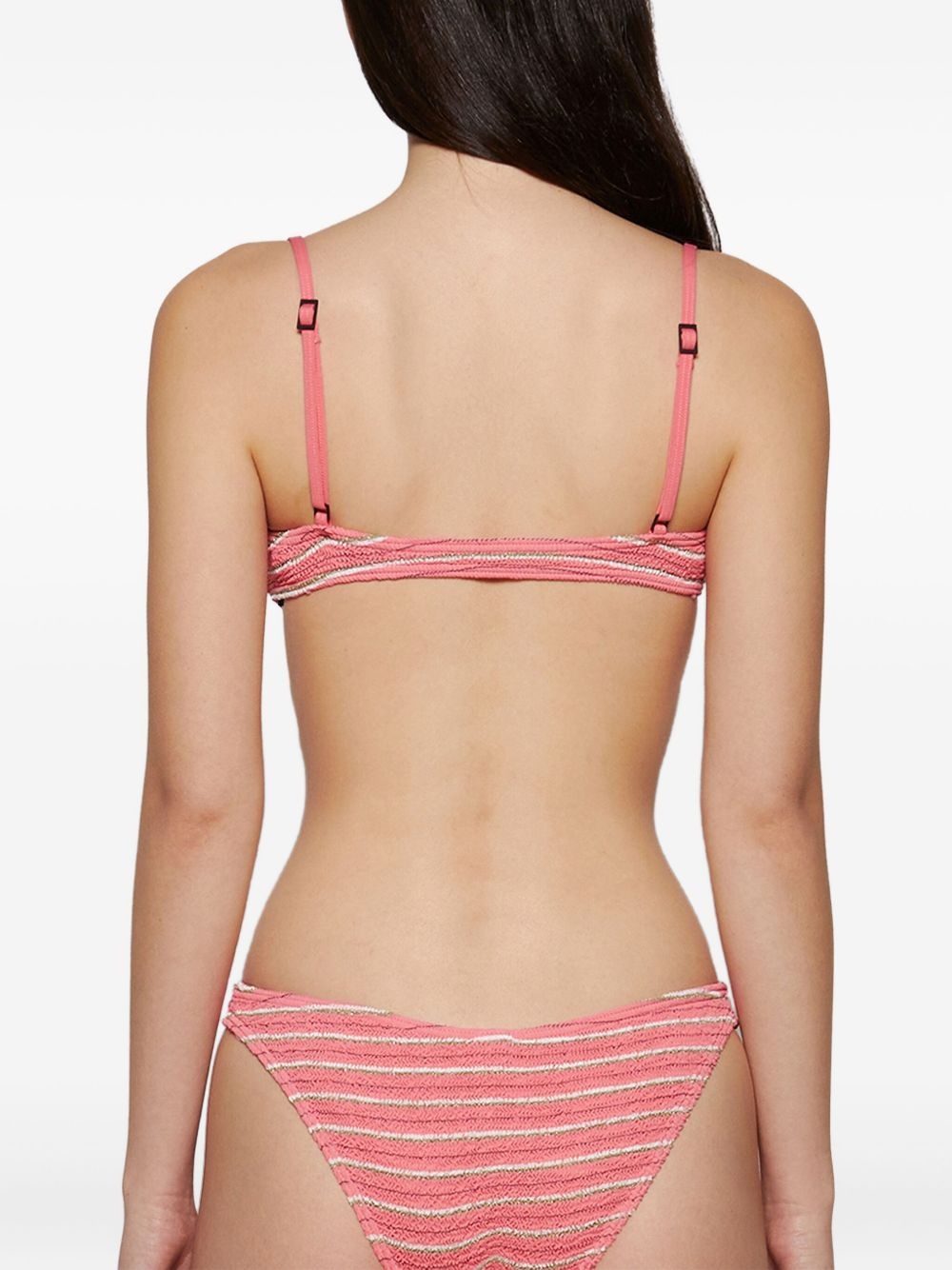 Gracie striped balconette bikini top - 5