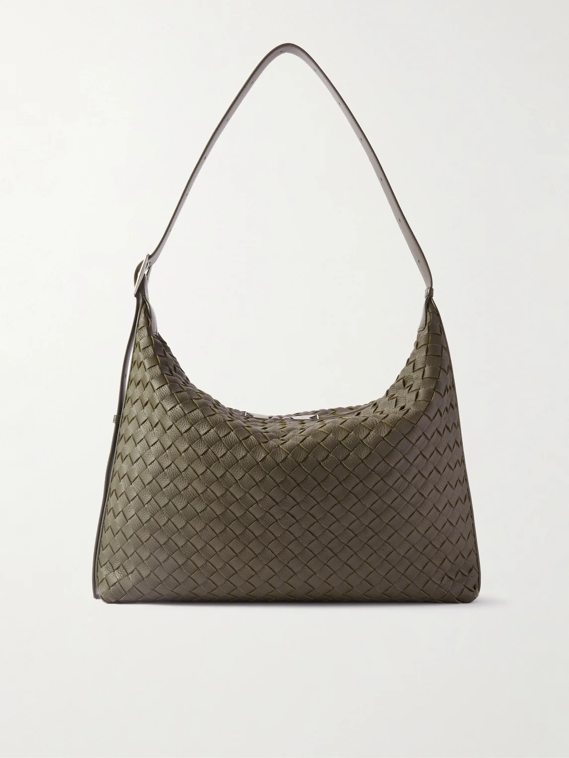 Intrecciato Textured-Leather Tote Bag - 1