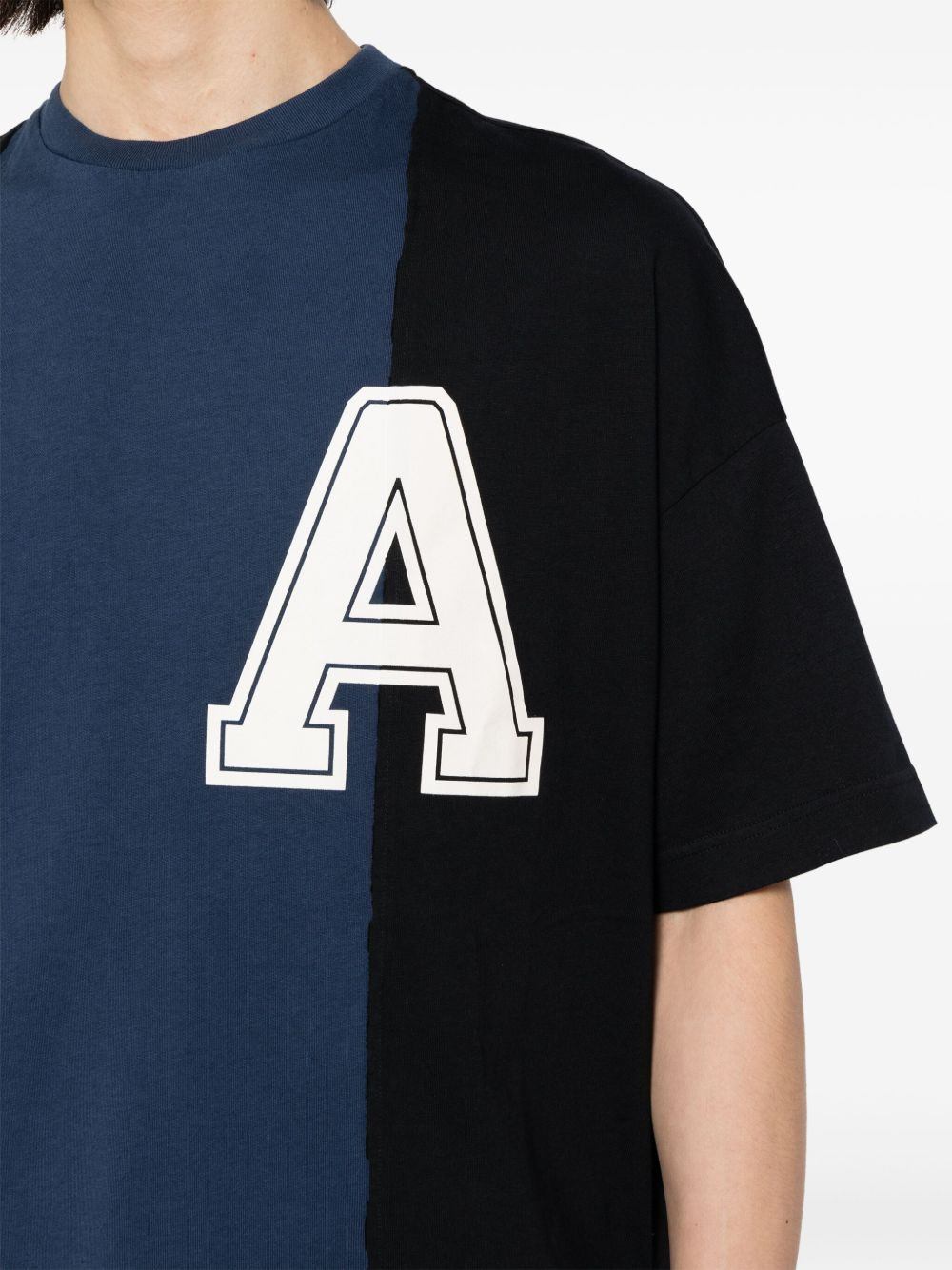 logo-patch cotton T-shirt - 5