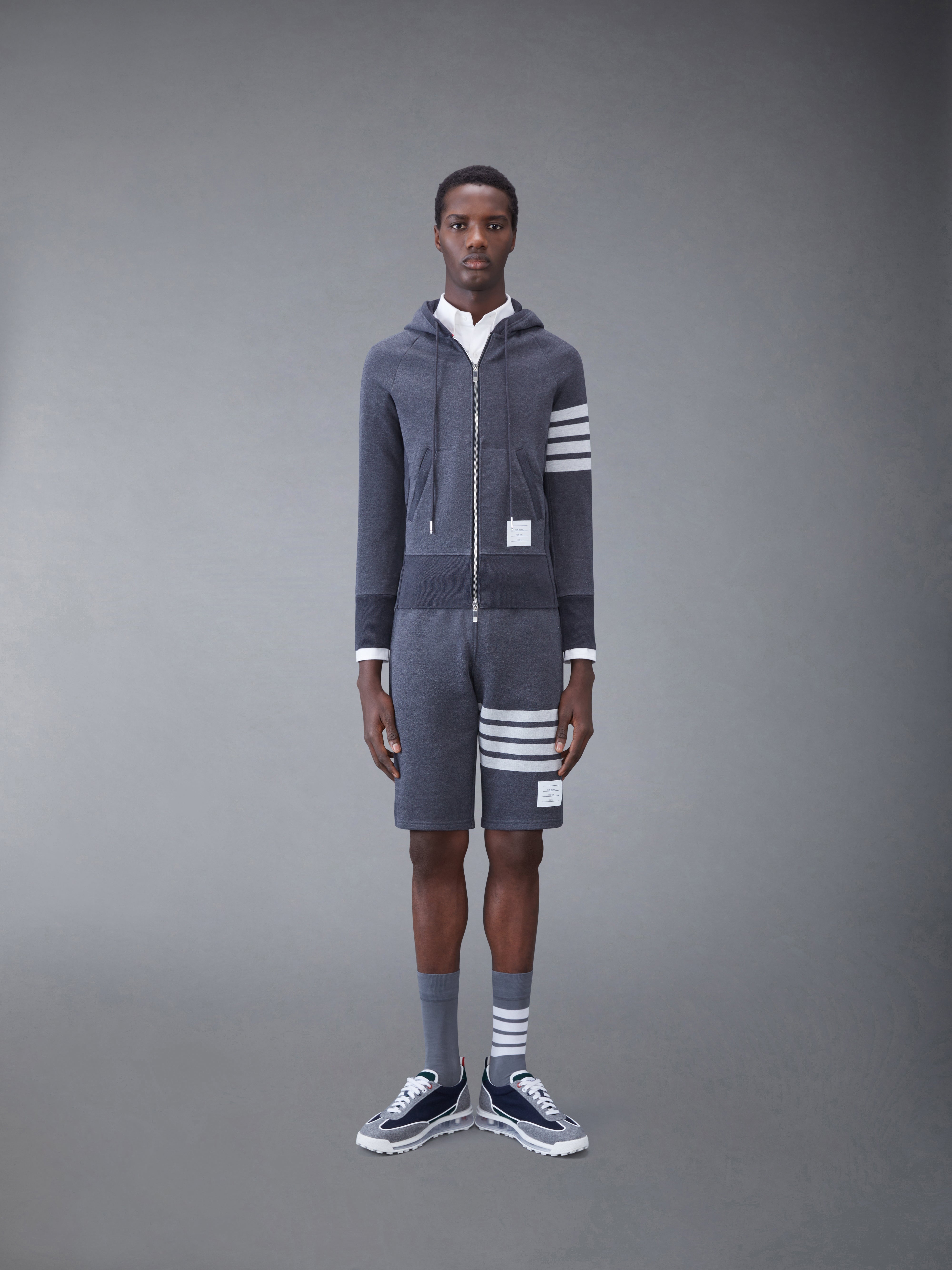 CLASSIC LOOPBACK 4-BAR ZIP HOODIE - 3