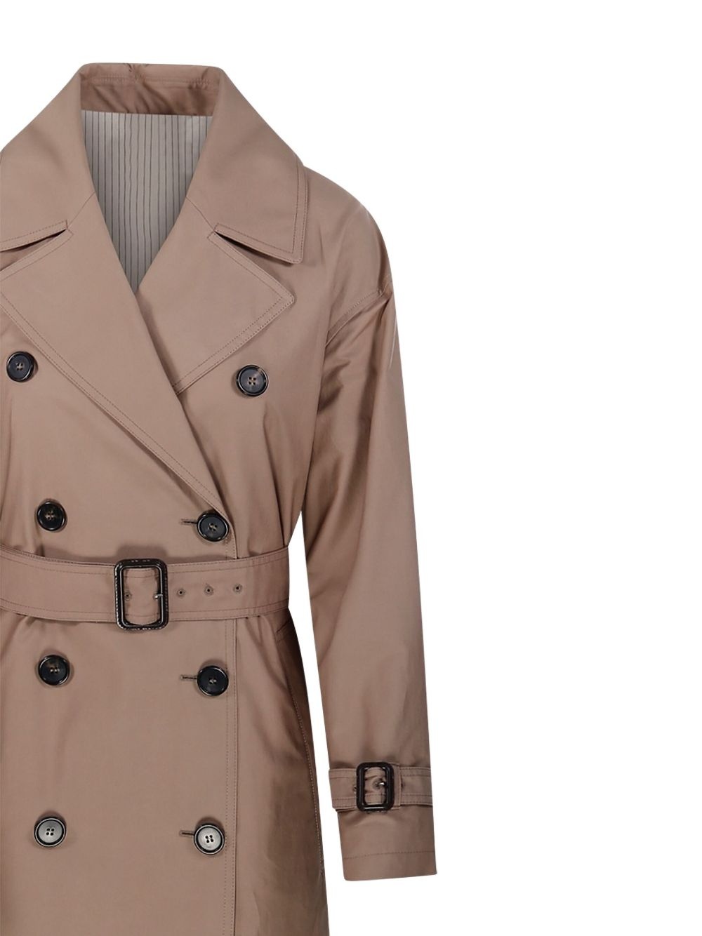 Candida belted double-breasted coat - 4