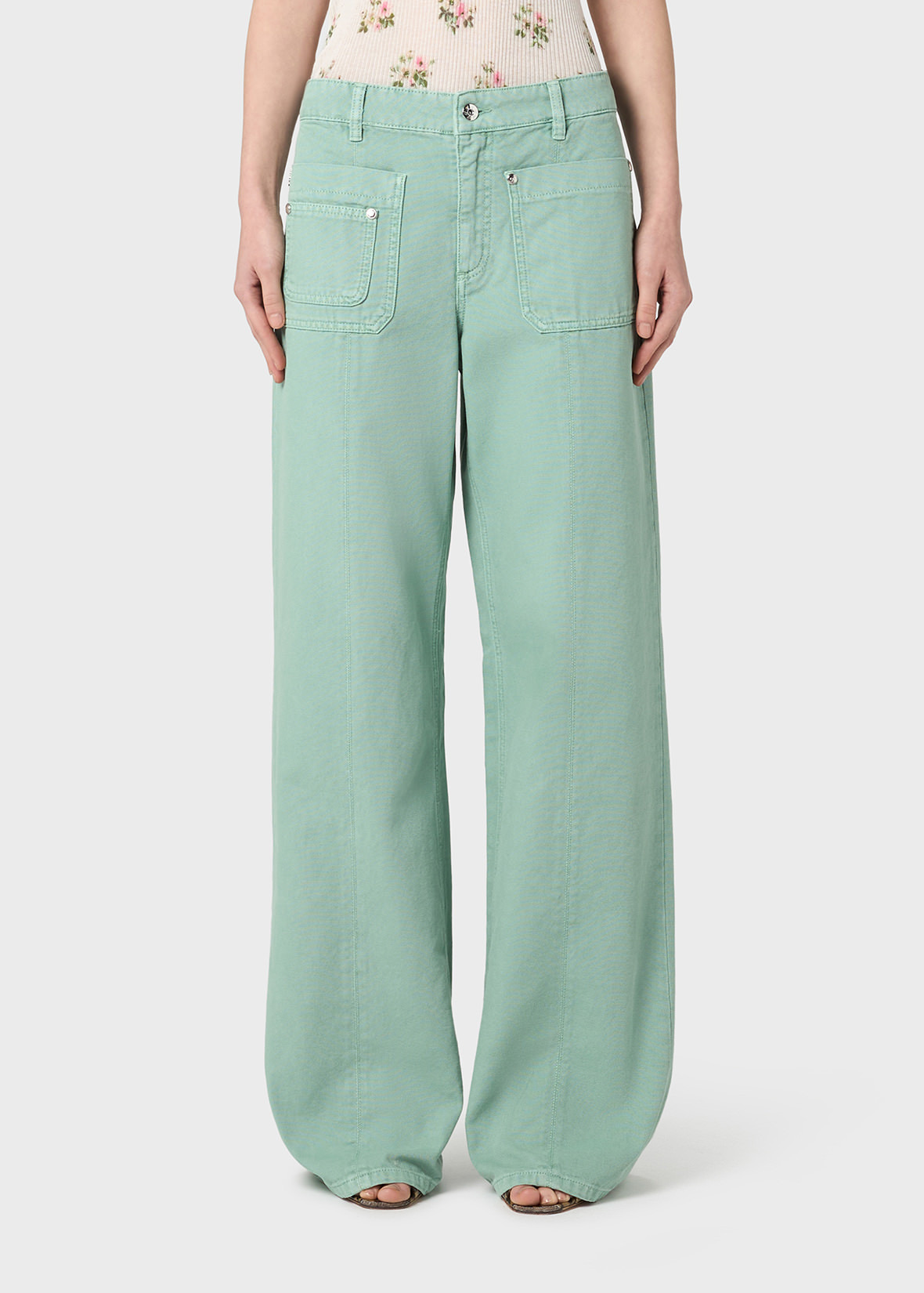 BOY FIT COTTON BULL PANTS - 3