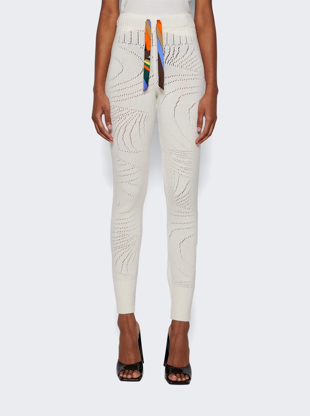 Pointelle Sweatpants White - 3