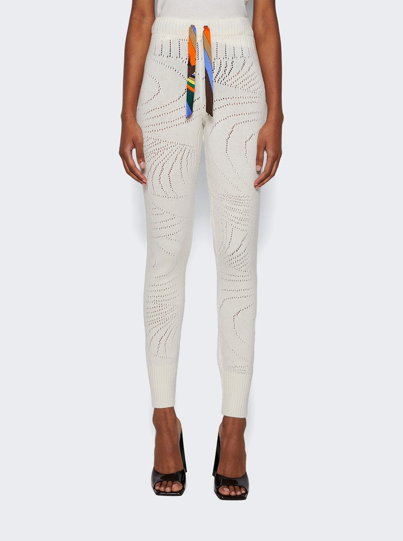 Pointelle Sweatpants White 3