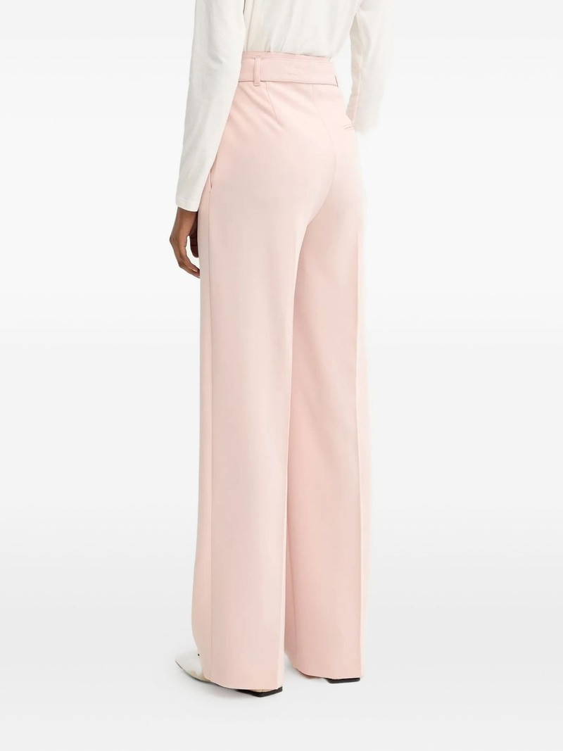 BOSS pleated belted straight trousers outlook